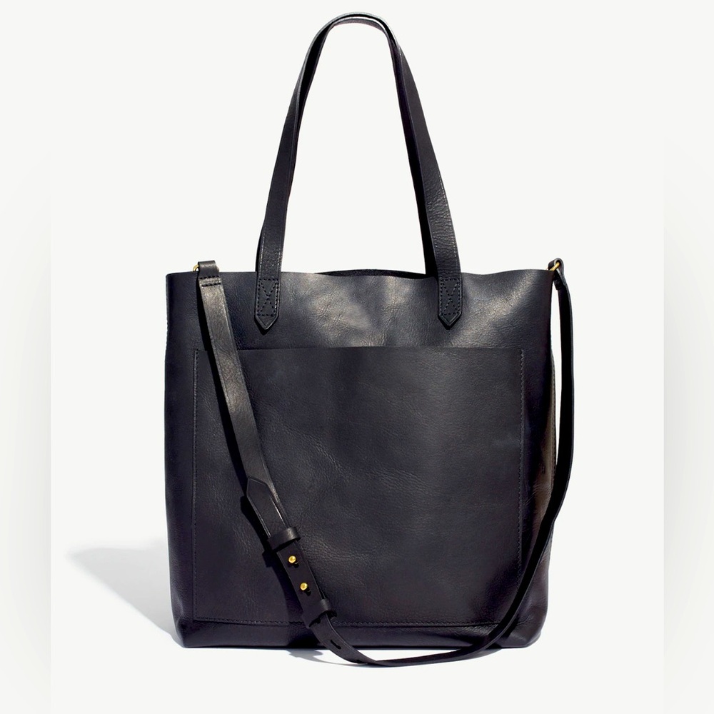 Madewelll Medium Leather Transport Tote
